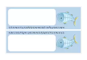 Vorschau - Fördermaterial/Inklusion - Fischklasse Namensschilder inkl. ABC - Seite 2