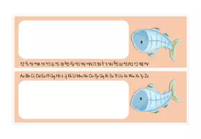 Vorschau - Fördermaterial/Inklusion - Fischklasse Namensschilder inkl. ABC - Seite 3