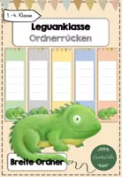 Vorschau - Bildkarten - Leguanklasse Ordnerrücken - Deckblatt
