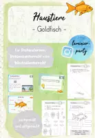 Vorschau - Unterrichtsreihen - Haustiere: Goldfisch (Kl. 1) - Deckblatt