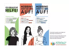 Vorschau - Mal- und Bastelvorlagen - Mobbing stoppen - Lesezeichen für SuS - Seite 1