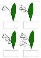 Vorschau - Arbeitsblätter - Zählen (und Rechnen) 1-10 mit Maiglocken - Seite 1