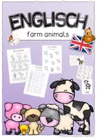 Vorschau - Arbeitsblätter - Englisch in der Grundschule - farm animals - Deckblatt