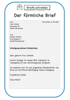 Vorschau - Arbeitsblätter - Förmlicher Brief // Merkmale-schreiben-gestalten - Seite 3