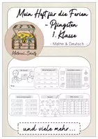 Vorschau - Arbeitsblätter - Mein Heft für die Pfingstferien - Mathe und Deutsch - Deckblatt