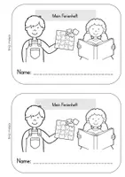 Vorschau - Arbeitsblätter - Mein Heft für die Pfingstferien - Mathe und Deutsch - Seite 1