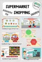 Vorschau - Interaktives Material - Shopping Supermarket_Rechnen mit Geld_Englisch - Deckblatt