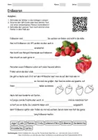 Vorschau - Arbeitsblätter - Lernposter + Arbeitsblatt zum Thema "Erdbeeren" + Onlineübung & MP3 + Mindmap + Infografik - Seite 1