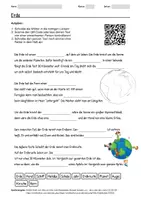 Vorschau - Arbeitsblätter - Arbeitsblatt zum Thema "Erde" + Onlineübung & MP3 + Mindmap + Infografik - Deckblatt