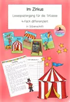 Vorschau - Arbeitsblätter - Lesespaziergang "Im Zirkus" - Deckblatt