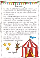 Vorschau - Arbeitsblätter - Lesespaziergang "Im Zirkus" - Seite 2