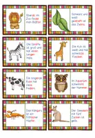 Vorschau - Spiele - Lese- Domino Thema Zoo für die 1. & 2. Klasse - Seite 3