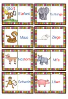 Vorschau - Spiele - Lese- Domino Thema Zoo dreifach differenziert #edukisummer - Seite 2