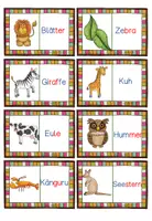 Vorschau - Spiele - Lese- Domino Thema Zoo dreifach differenziert #edukisummer - Seite 3