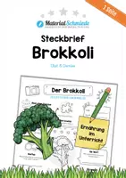 Vorschau - Arbeitsblätter - Steckbrief Brokkoli - Deckblatt