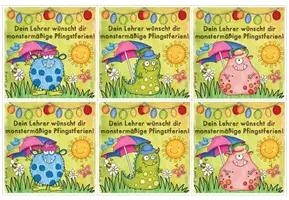 Vorschau - Bildkarten - Grußkarte für die Pfingstferien (im Monsterdesign) - Seite 2