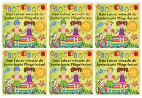 Vorschau - Bildkarten - Grußkarte für die Pfingstferien - Seite 2