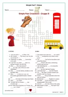 Vorschau - Spiele - KOSTENLOS: Crossword Simple Past - 7. Klasse - Seite 2