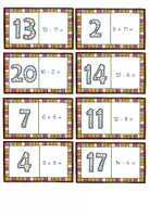 Vorschau - Spiele - Bundle: Rechen- Domino Addition & Subtraktion im ZR 20 mit ZÜ - Seite 3