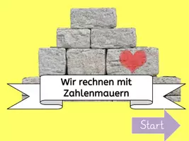Vorschau - Interaktives Material - Zahlenmauer im ZR bis 20, über den 10er interaktive PDF - Deckblatt