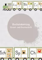 Vorschau - Fördermaterial/Inklusion - Buchstabenzug in Grund- und Druckschrift - Deckblatt