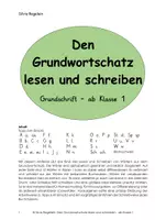 Vorschau - Arbeitsblätter - Grundschrift-Sparpaket für Kl. 2 - Deckblatt