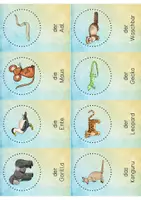 Vorschau - Fördermaterial/Inklusion - Wortkarten Tiere - DaZ/Anfangsunterricht - Seite 3