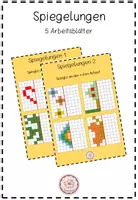 Vorschau - Bildkarten - Spiegelungen Arbeitsblätter - Deckblatt