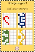 Vorschau - Bildkarten - Spiegelungen Arbeitsblätter - Seite 1