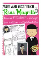 Vorschau - Unterrichtsreihen - René Magritte Steckbrief Kunst - Deckblatt