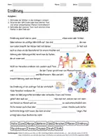 Vorschau - Arbeitsblätter - Lernposter + Arbeitsblatt zum Thema "Ernährung" + Onlineübung & MP3 + Infografik - Seite 1