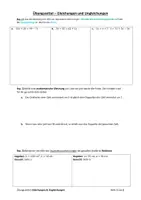 Vorschau - Arbeitsblätter - Übungszettel: Gleichungen und Ungleichungen - BASCIS 1 (mit Lösungen) - Seite 1