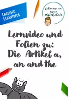 Vorschau - Präsentationen/Tafelbilder - Lernvideo und Folien zu den Artikeln a an and the - Deckblatt