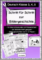 Vorschau - Unterrichtsreihen - Schritt für Schritt zur Bildergeschichte - Deutsch Klasse 3, 4, 5 Aufsatz schreiben - Seite 1