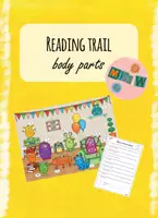 Vorschau - Arbeitsblätter - Reading trail body parts: Where are the monsters? (zweifach differenziert) - Deckblatt