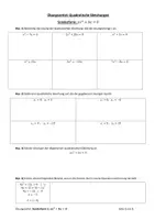 Vorschau - Arbeitsblätter - Übungszettel: Quadratische Gleichungen - Sonderform: ax²+bx=0 (mit Lösungen) - Seite 2