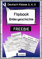Vorschau - Arbeitsblätter - Flipbook - Bildergeschichte schreiben - Deutsch Aufsatz Klasse 3, 4, 5 - Deckblatt