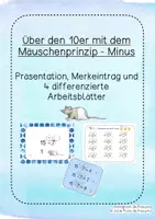 Vorschau - Unterrichtsreihen - 10er Übergang Mäuschenprinzip minus komplett - Deckblatt