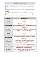 Vorschau - Arbeitsblätter - Grundbegriffe Lyrik: Arbeitsblatt auf zwei Niveaus - Seite 1