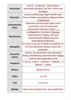 Vorschau - Arbeitsblätter - Grundbegriffe Lyrik: Arbeitsblatt auf zwei Niveaus - Seite 2