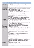 Vorschau - Arbeitsblätter - Satzbausteine Gedichtanalyse (3 Niveaus) - Seite 1
