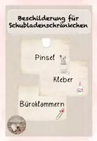 Vorschau - Poster - Beschilderung für Schubladenschränkchen (Version 2) - Deckblatt