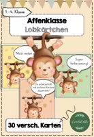 Vorschau - Anderer Materialtyp - Affenklasse 30 Lobkärtchen - Deckblatt