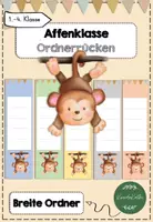 Vorschau - Anderer Materialtyp - Affenklasse Ordnerrücken - Deckblatt