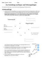 Vorschau - Arbeitsblätter - Entstehung von Hauptregenbogen und Nebenregenbogen (Lichtbrechung, Totalreflexion, Dispersion, Spektralfarben, Regenbogenfarben, Optik) - Seite 2