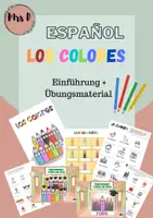 Vorschau - Arbeitsblätter - Los Colores - Hyperlink PDF + Booklet + Würfelvideo - Deckblatt