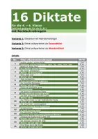Vorschau - Arbeitsblätter - 16 Diktate à 3 Varianten für die 5. Kl. (mit RS-Regeln) - Deckblatt
