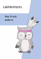 Vorschau - Test - Max Frisch "Andorra" : Lesetests / Lesekontrollen / Literaturkontrollen - Deckblatt
