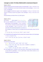 Vorschau - Fördermaterial/Inklusion - Quadervolumen (Lösungen zu Fokus Mathematik 6: Seite 172) - Deckblatt