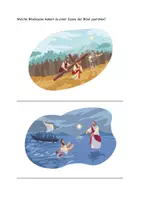 Vorschau - Arbeitsblätter - Bibelgeschichten Illustrationen zuordnen mit Lösung - Seite 2
